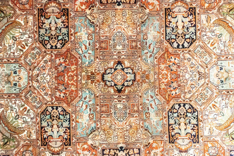 Tappeto di seta - Seta del Kashmir - 229 x 152 cm - beige