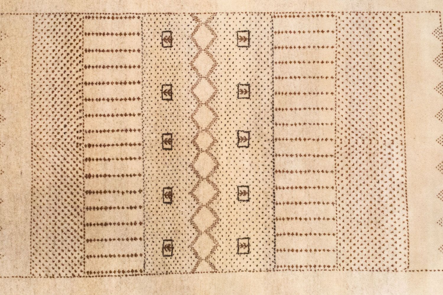 Tappeto Gabbeh - Loribaft Persero - 222 x 151 cm - marrone