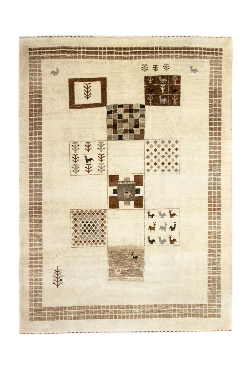 Tappeto Gabbeh - Loribaft Persero - 219 x 157 cm - beige