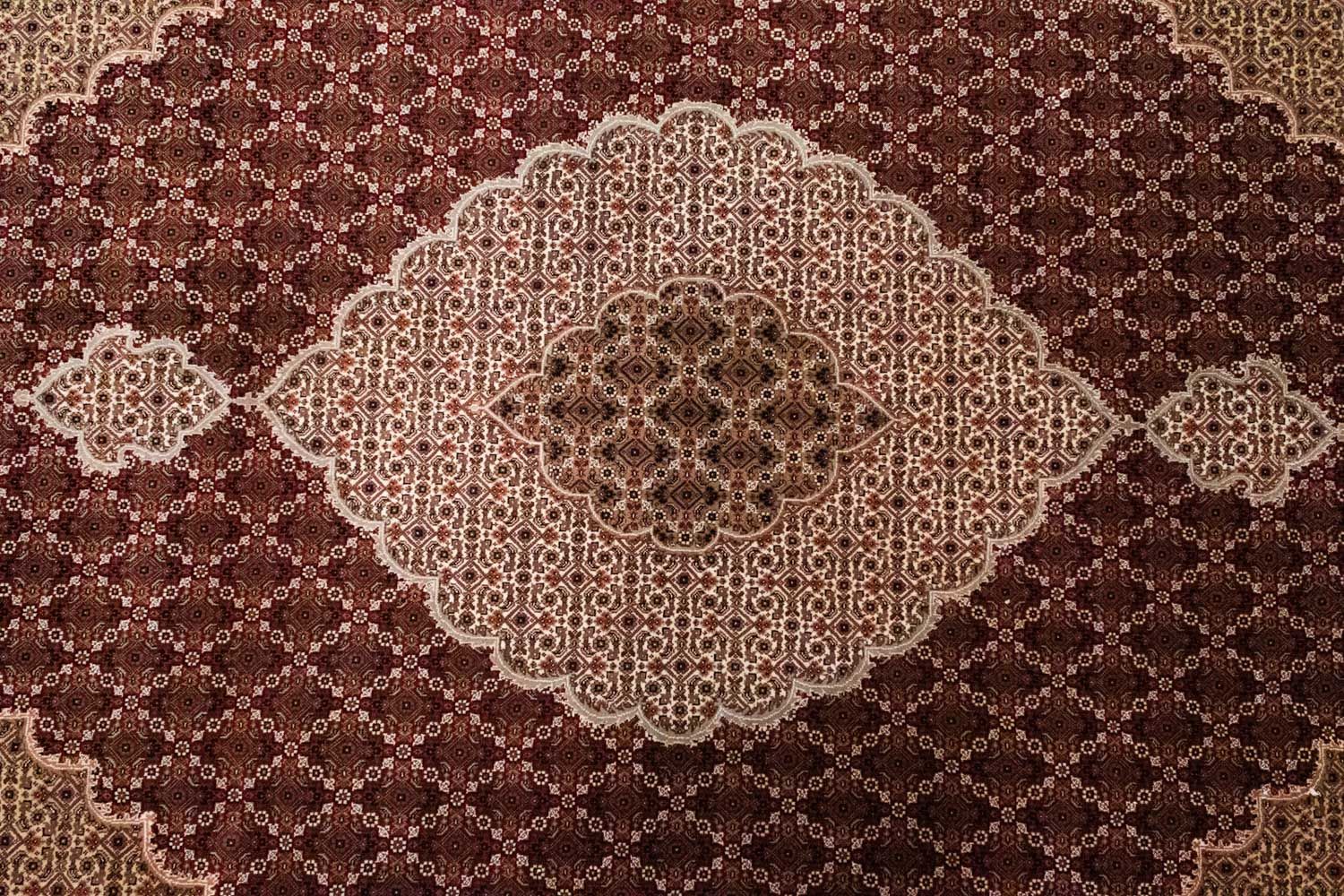Tappeto Persero - Tabriz - 306 x 249 cm - rosso