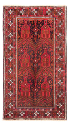 Tappeto corsia Tappeto Belutsch - 240 x 124 cm - rosso scuro