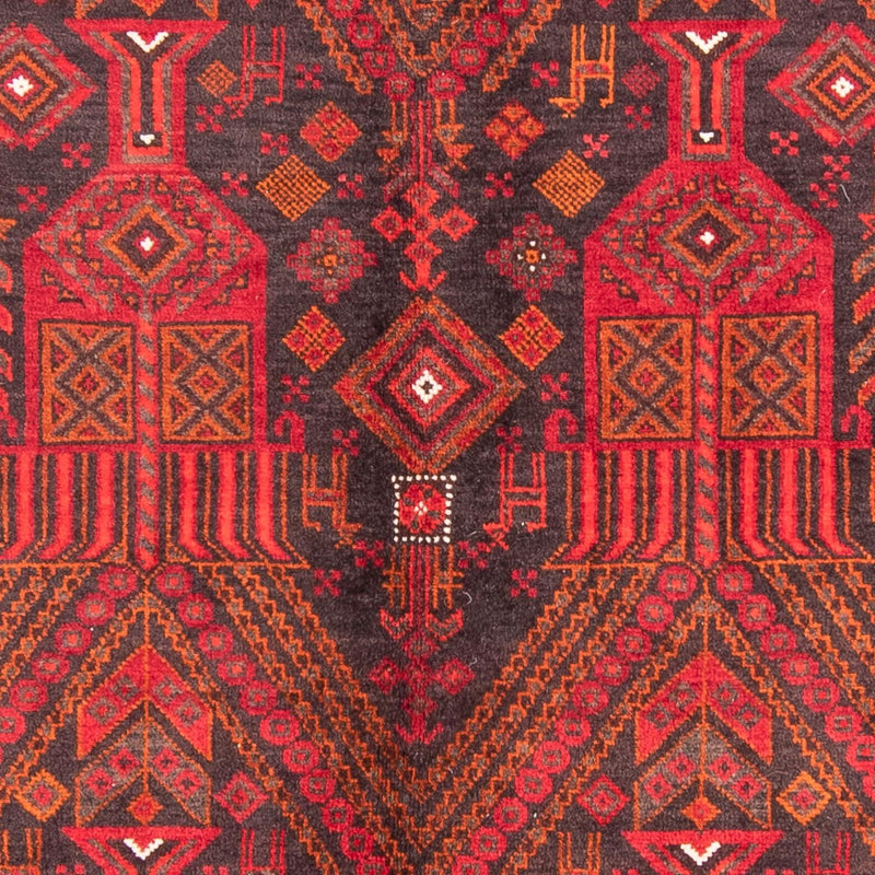 Tappeto corsia Tappeto Belutsch - 240 x 124 cm - rosso scuro