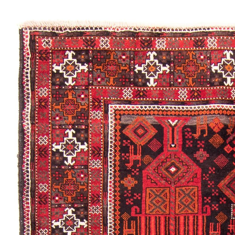 Tappeto corsia Tappeto Belutsch - 240 x 124 cm - rosso scuro
