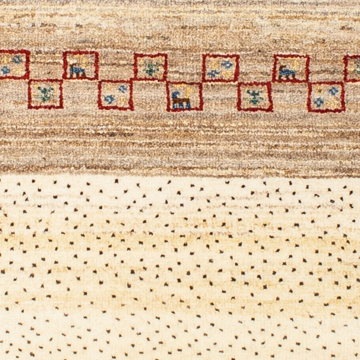 Tappeto Gabbeh - Loribaft Persero - 138 x 79 cm - beige