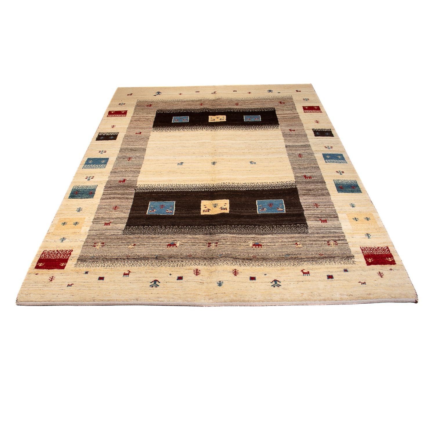 Tappeto Gabbeh - Loribaft Persero - 240 x 153 cm - beige
