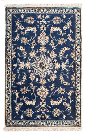 Tappeto Persero - Nain - 140 x 87 cm - blu scuro