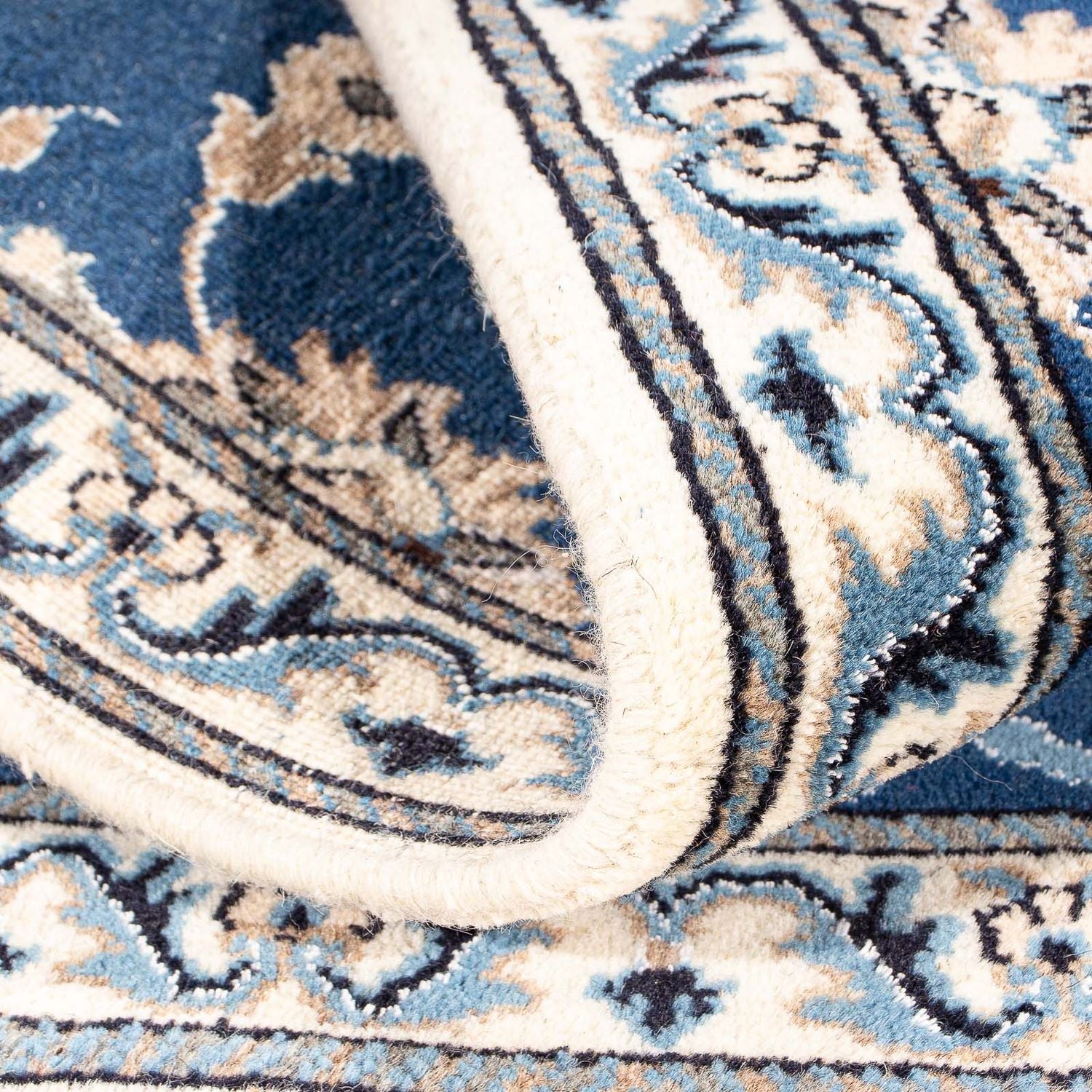 Tappeto Persero - Nain - 140 x 87 cm - blu scuro