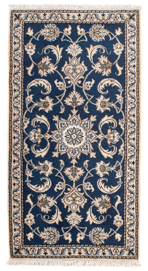 Tappeto Persero - Nain - 140 x 70 cm - blu scuro