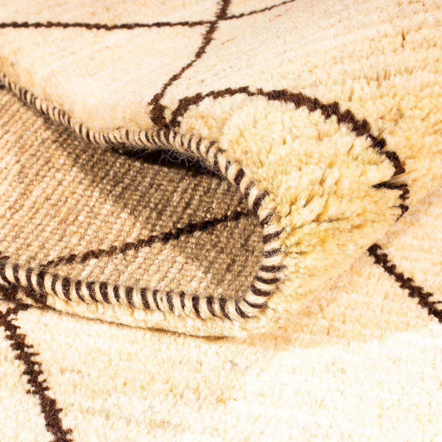 Tappeto Gabbeh - Loribaft Persero - 193 x 151 cm - beige