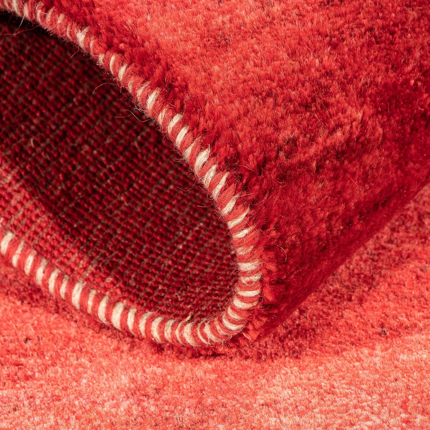 Tappeto Gabbeh - Loribaft Persero - 136 x 64 cm - rosso scuro