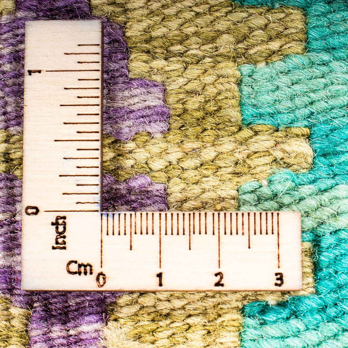 Tappeto Kelim - Splash - 115 x 92 cm - blu