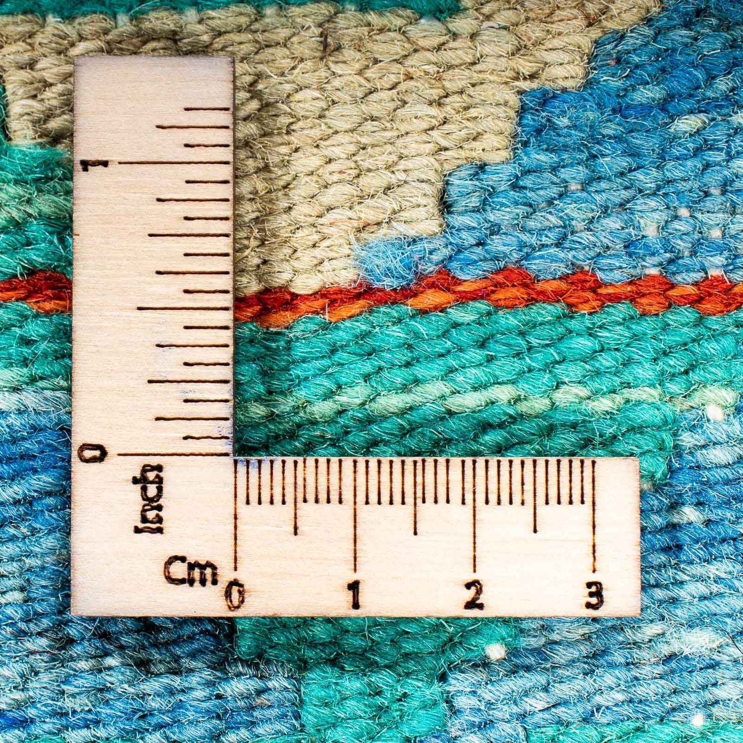 Tappeto Kelim - Splash - 122 x 81 cm - blu