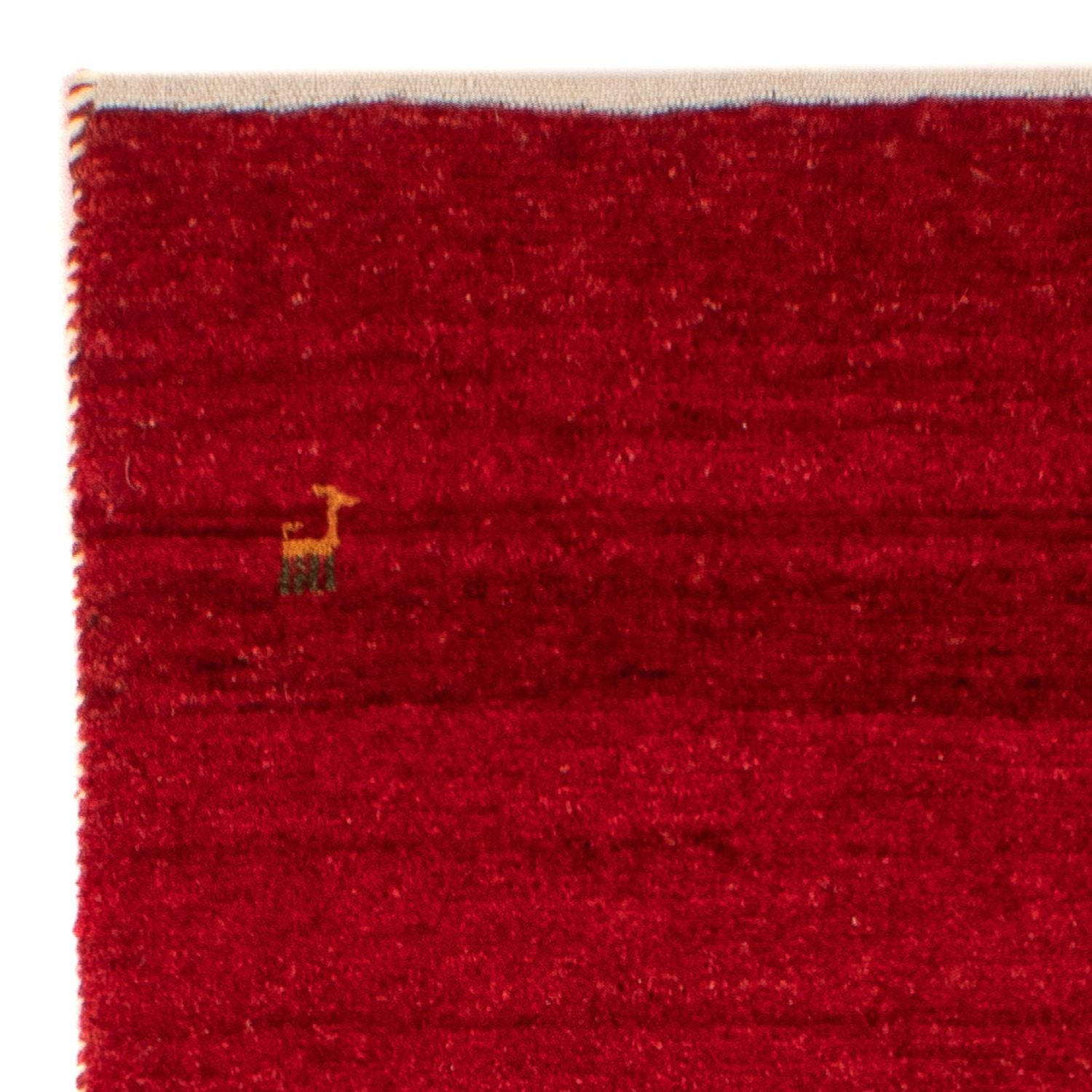 Tappeto Gabbeh - Loribaft Persero - 134 x 68 cm - rosso scuro