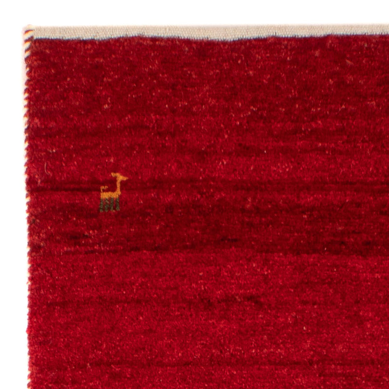 Tappeto Gabbeh - Loribaft Persero - 134 x 68 cm - rosso scuro