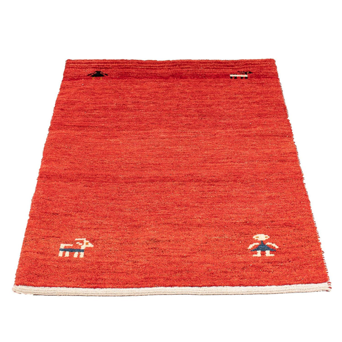 Tappeto Gabbeh - Loribaft Persero - 118 x 75 cm - rosso scuro