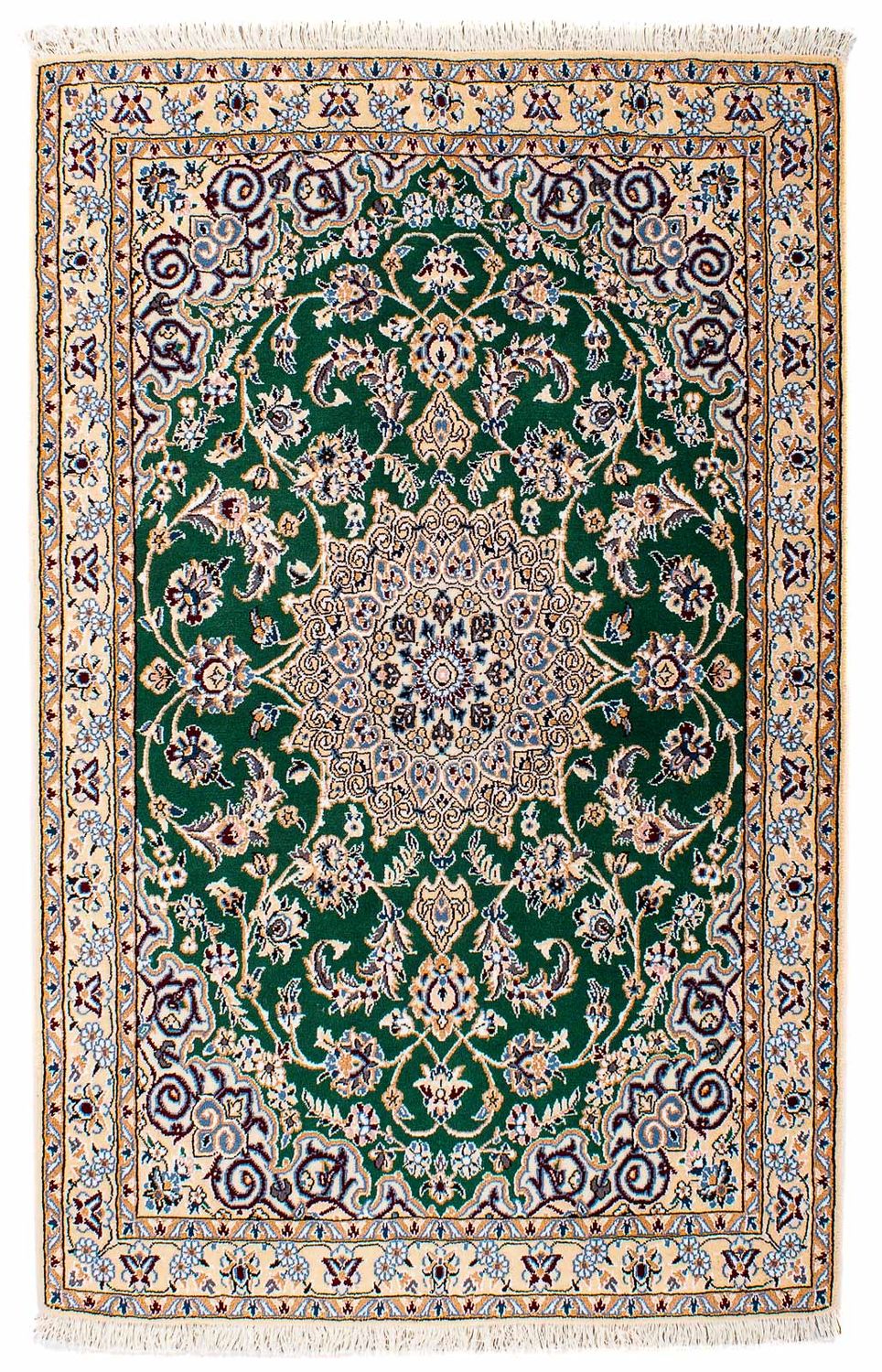 Tappeto Persero - Nain - Reale - 148 x 101 cm - verde scuro