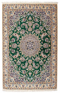 Tappeto Persero - Nain - Reale - 148 x 101 cm - verde scuro