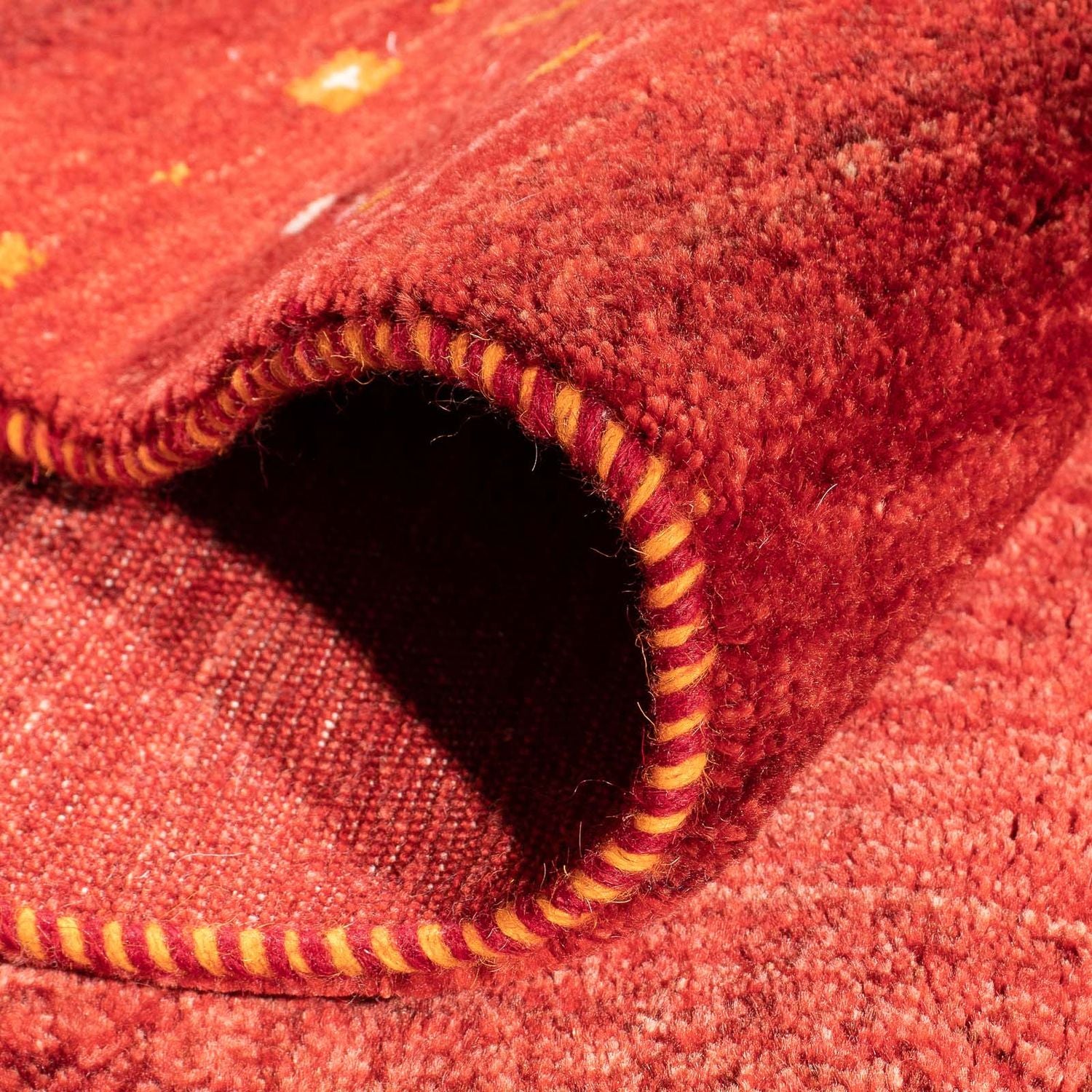 Tappeto Gabbeh - Loribaft Persero - 248 x 180 cm - rosso scuro