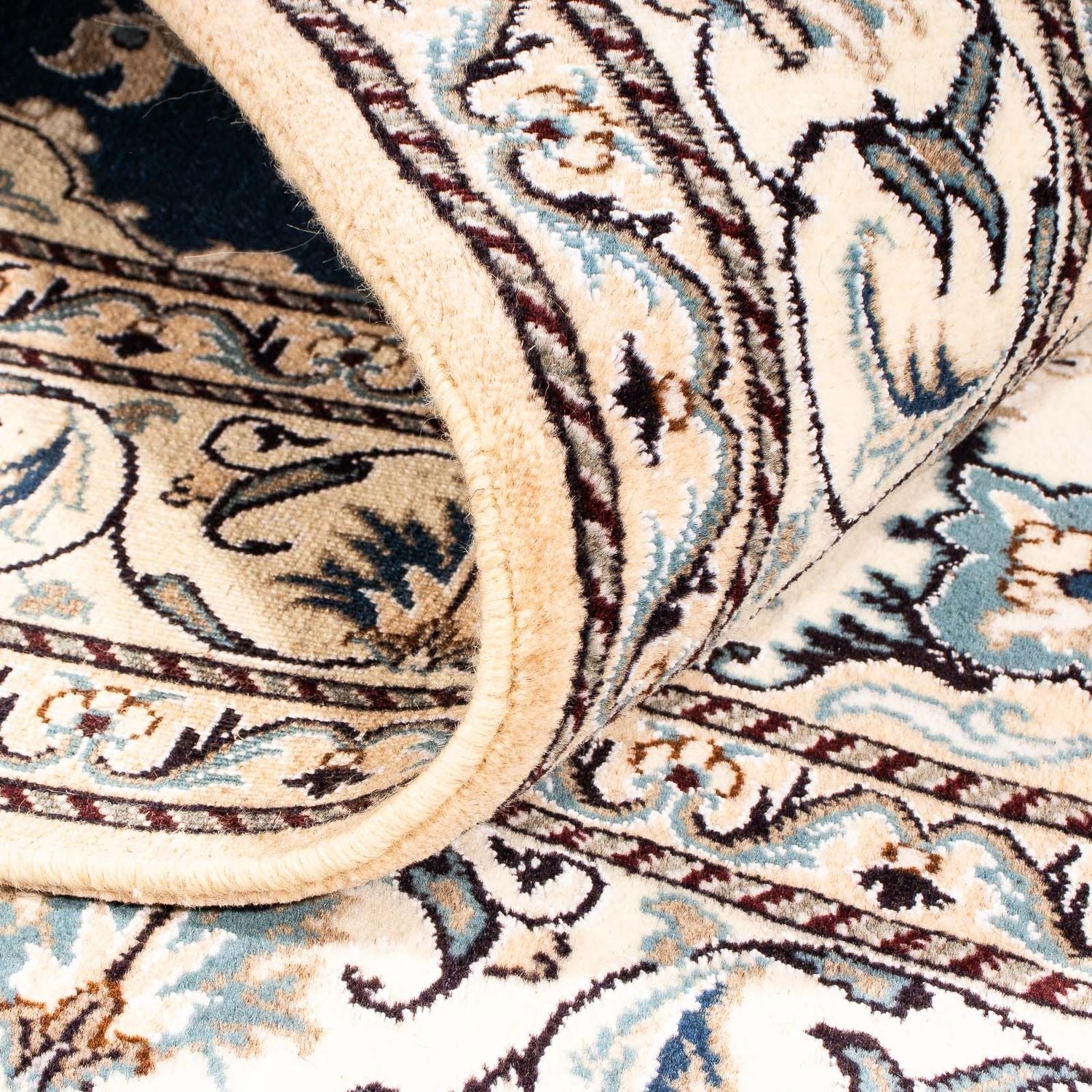 Tappeto Persero - Nain - 195 x 146 cm - blu scuro