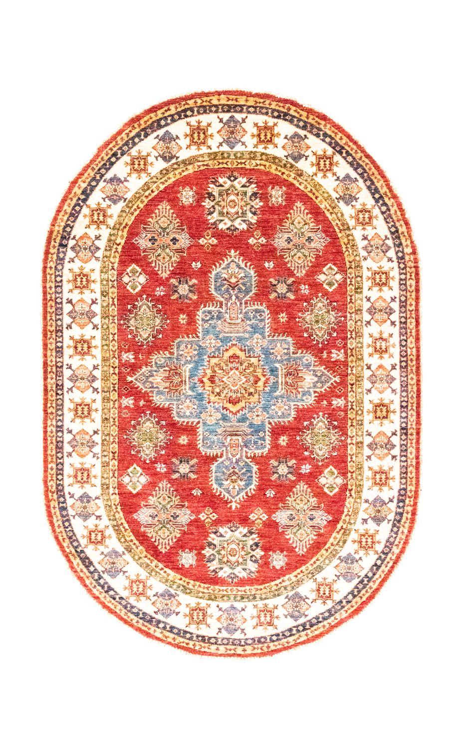 Tappeto Ziegler ovale  - 211 x 141 cm - rosso
