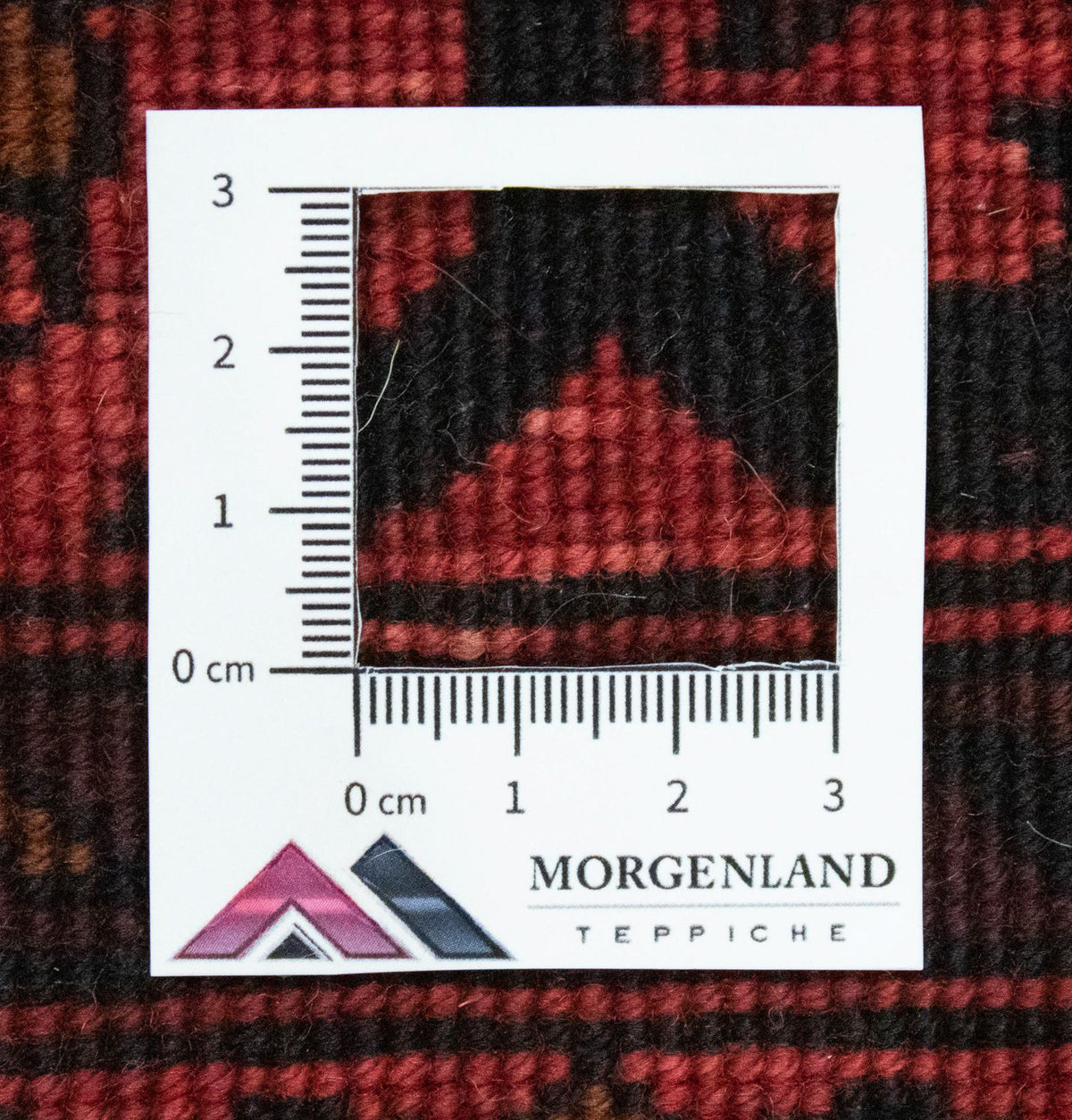 Tappeto corsia Tappeto afgano - Kunduz - 213 x 102 cm - rosso