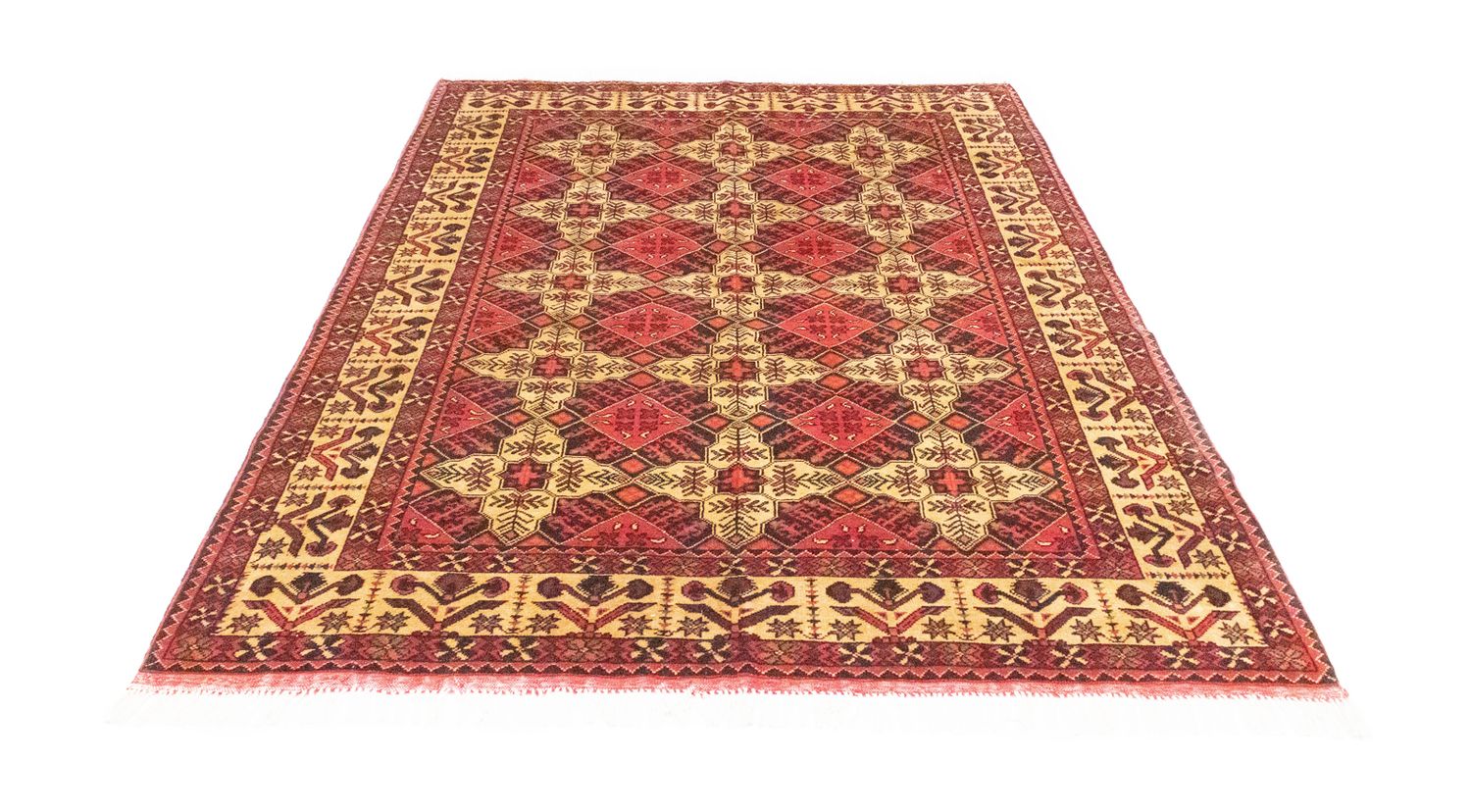 Tappeto afgano - 202 x 152 cm - rosso