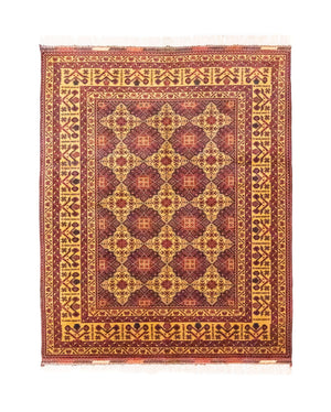 Tappeto afgano - 190 x 152 cm - rosso