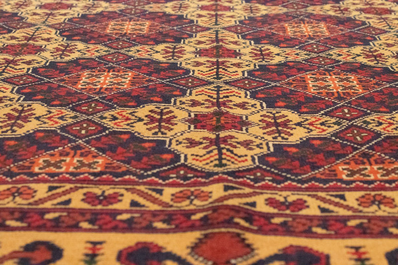 Tappeto afgano - 190 x 152 cm - rosso