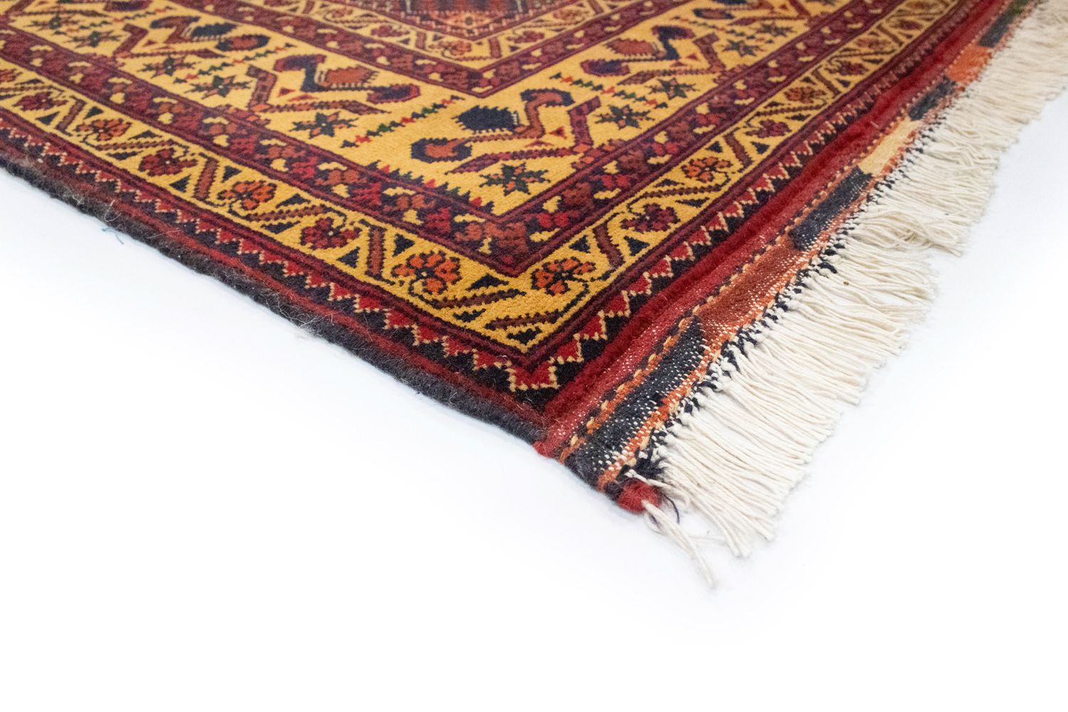 Tappeto afgano - 190 x 152 cm - rosso
