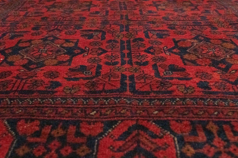 Tappeto afgano - Kunduz - 197 x 126 cm - rosso