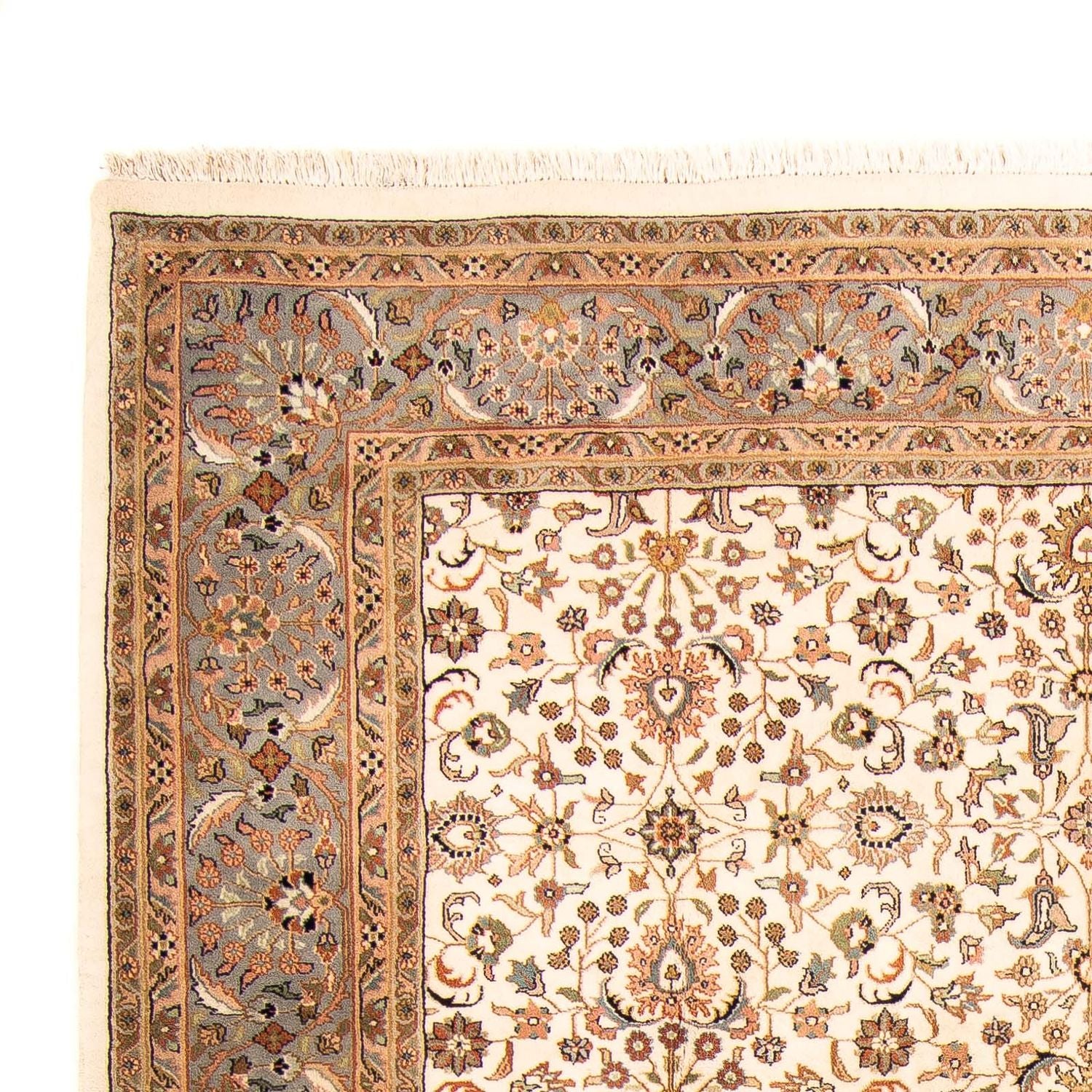 Tappeto orientale - Keshan - Indo - 298 x 201 cm - beige