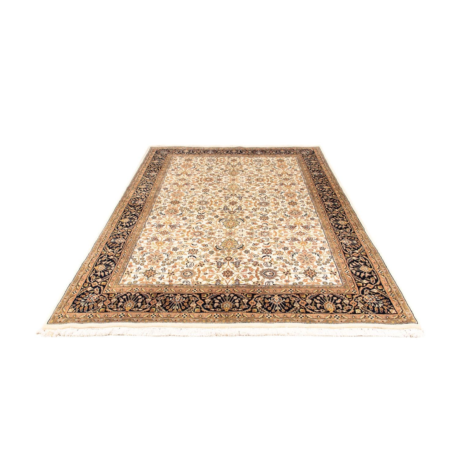 Tappeto orientale - Keshan - Indo - 242 x 170 cm - beige