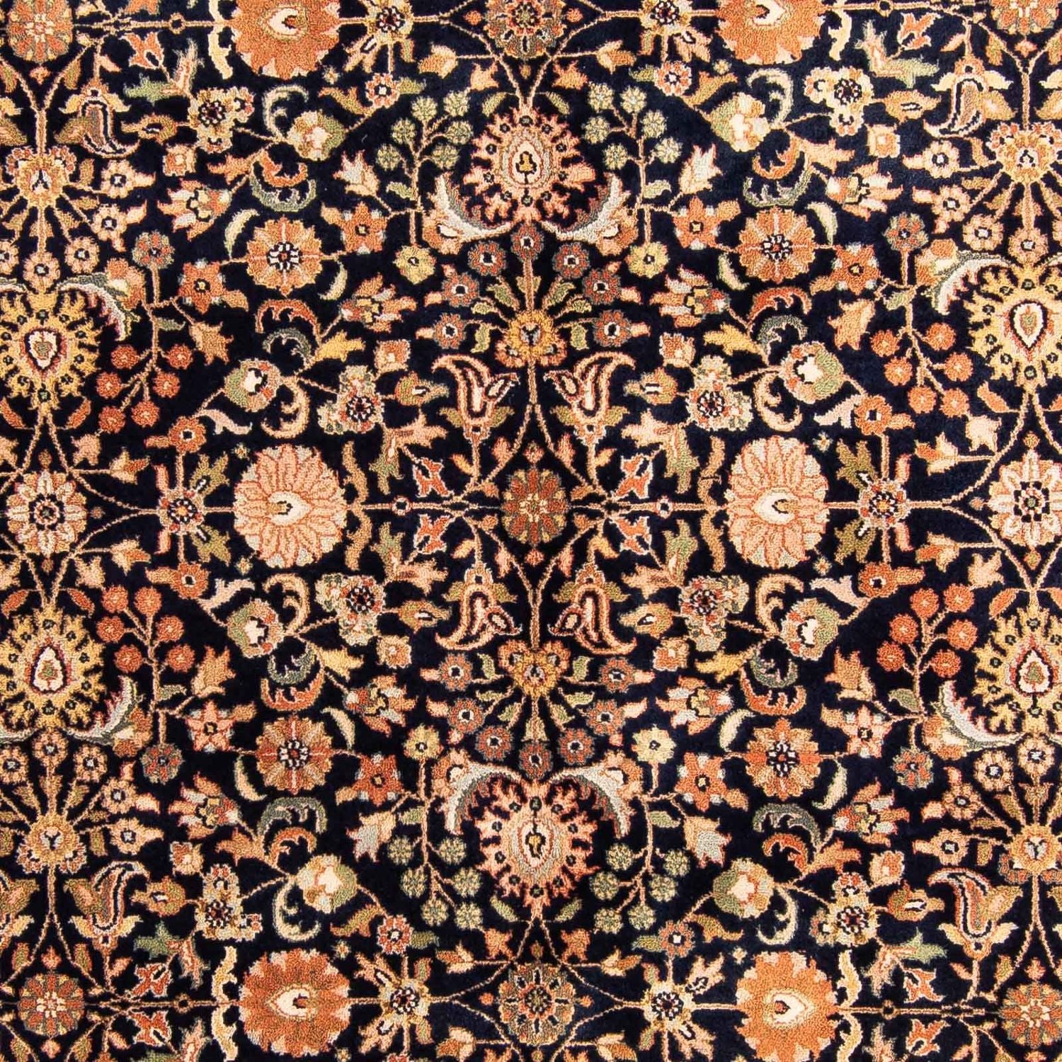 Tappeto orientale - Keshan - Indo - 230 x 168 cm - blu scuro