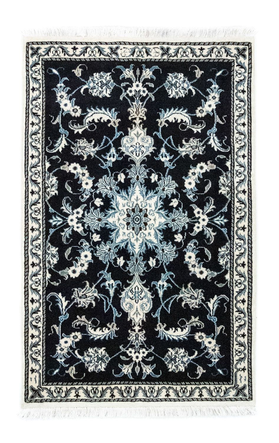 Tappeto Persero - Nain - 131 x 90 cm - blu scuro