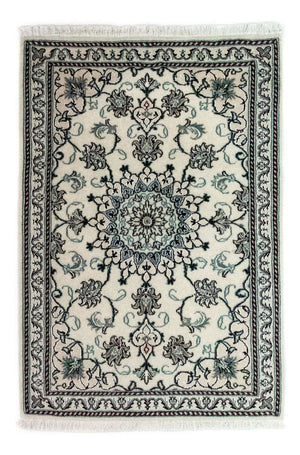 Tappeto Persero - Nain - 131 x 91 cm - bianco naturale