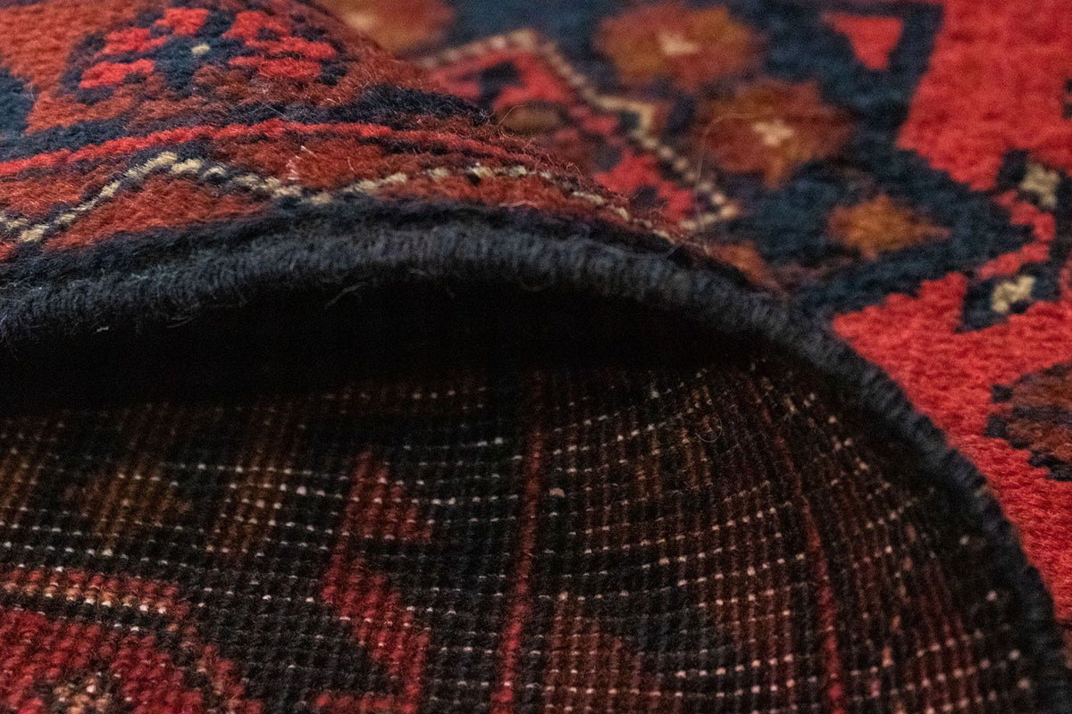 Tappeto afgano - Kunduz - 149 x 103 cm - rosso