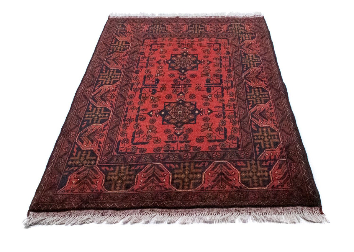 Tappeto afgano - Kunduz - 149 x 103 cm - rosso