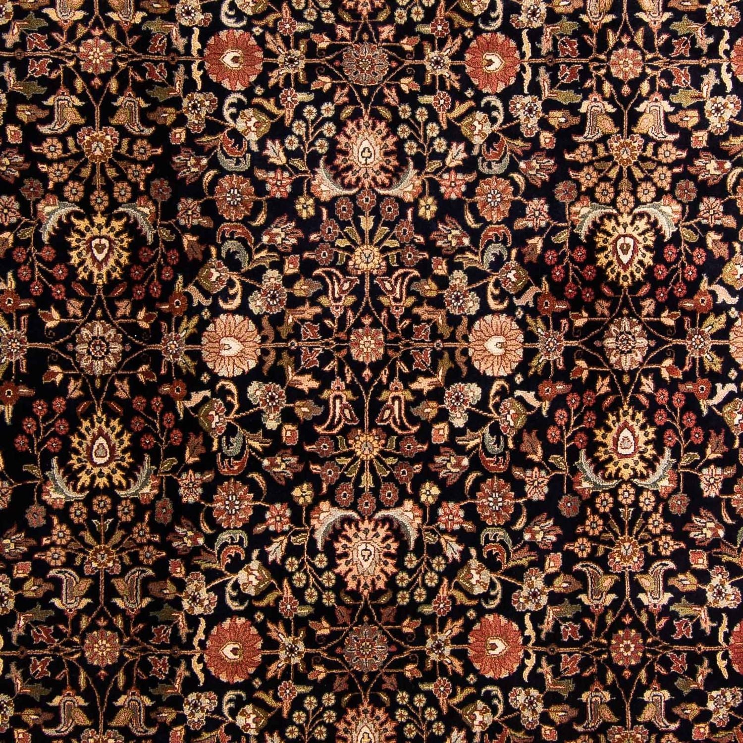 Tappeto orientale - Keshan - Indo - 312 x 201 cm - blu scuro