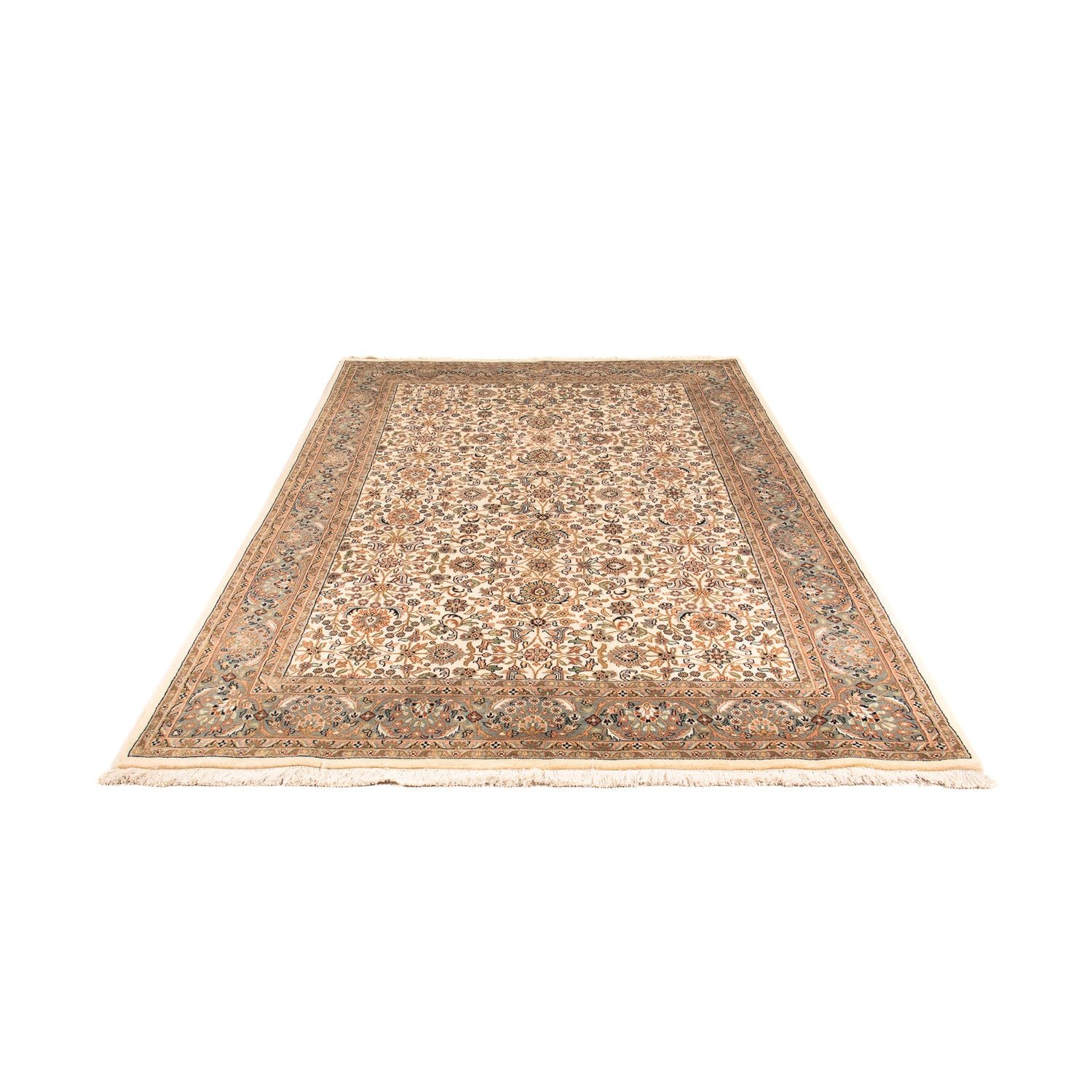 Tappeto orientale - Keshan - Indo - 240 x 173 cm - beige
