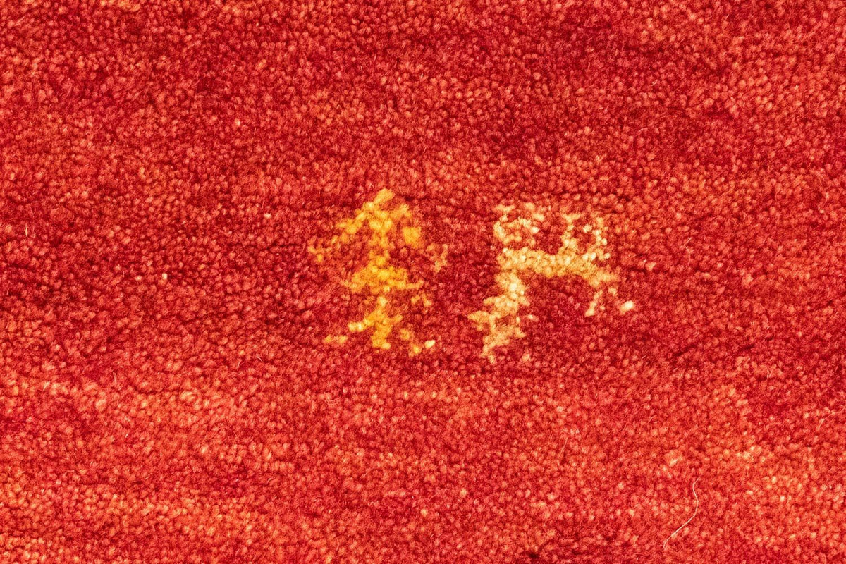 Tappeto Gabbeh - Persero - 148 x 101 cm - arancione