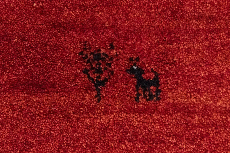 Tappeto Gabbeh - Persero - 146 x 102 cm - rosso