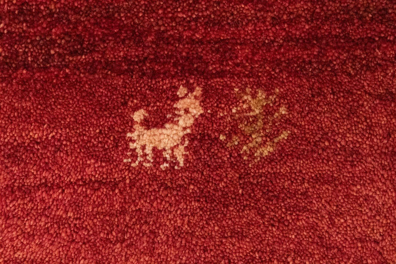 Tappeto Gabbeh - Persero - 145 x 100 cm - rosso