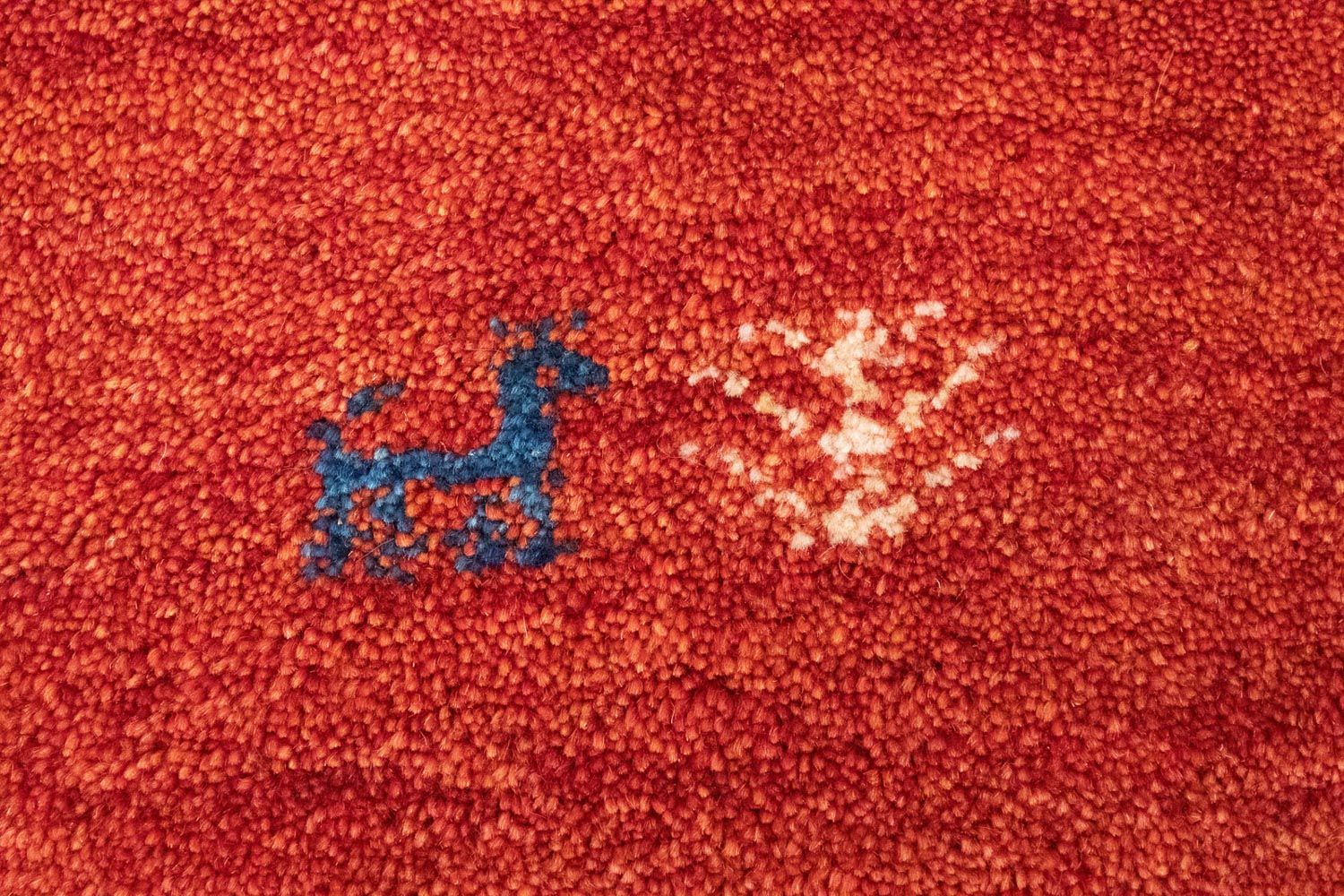 Tappeto Gabbeh - Persero - 154 x 96 cm - arancione