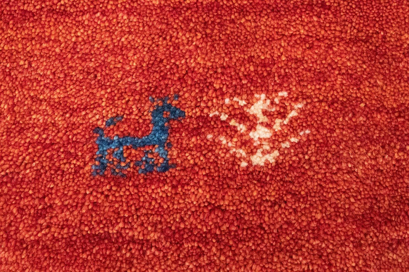 Tappeto Gabbeh - Persero - 154 x 96 cm - arancione