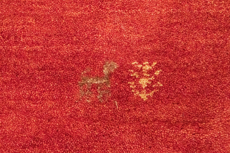 Tappeto Gabbeh - Persero - 145 x 100 cm - rosso
