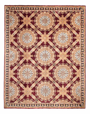 Tappeto orientale - Keshan - Indo - 307 x 244 cm - rosso scuro