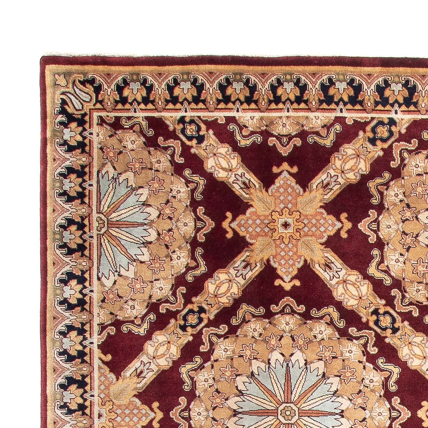 Tappeto orientale - Keshan - Indo - 307 x 244 cm - rosso scuro