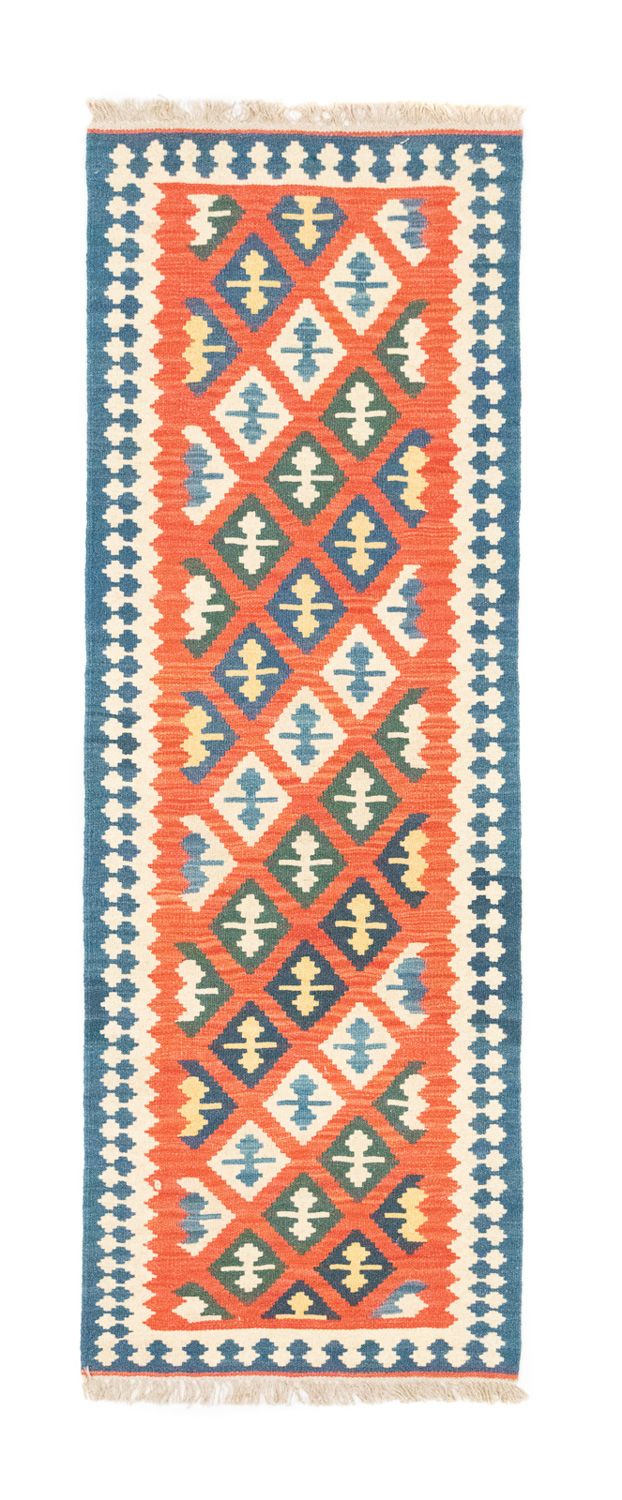 Tappeto corsia Tappeto Kelim - Orientale - 205 x 60 cm - arancione