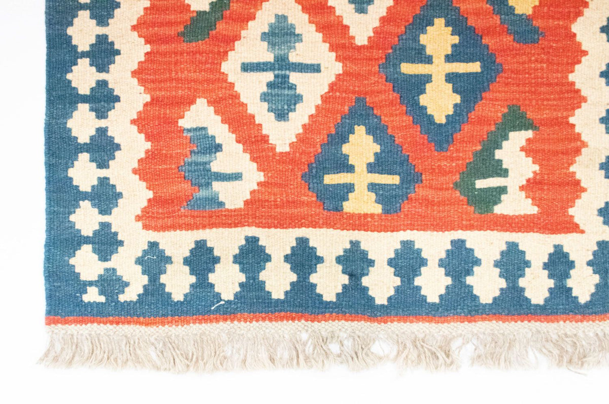 Tappeto corsia Tappeto Kelim - Orientale - 205 x 60 cm - arancione