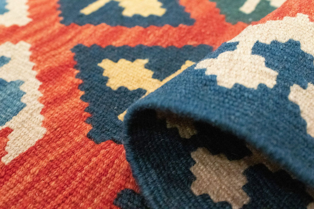 Tappeto corsia Tappeto Kelim - Orientale - 205 x 60 cm - arancione